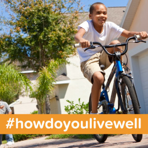 boy riding bicycle